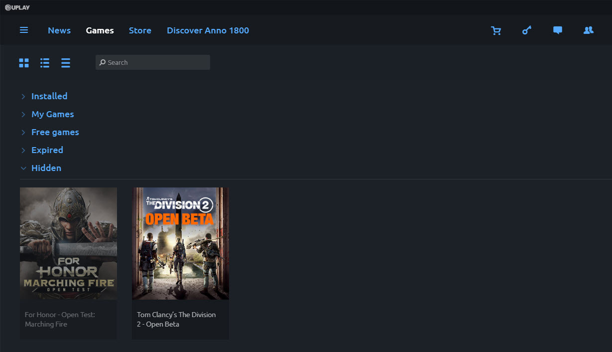Hiding games in Uplay Ubisoft Support